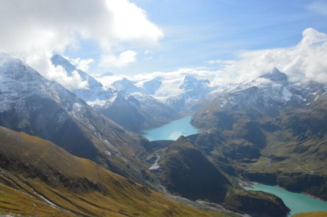 Tauerntour - Blick über die Hochgebirgsstauseen Kaprun