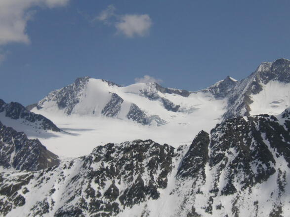 Hintere Schwärze und Marzellferner vom Hauslabkogel