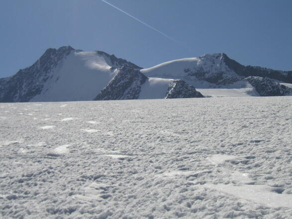 Querung des großen Beckens zur Schwärze-Nordwand