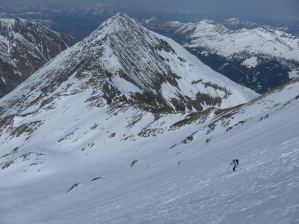 Krumlkeesabfahrt vor Ritterkopf