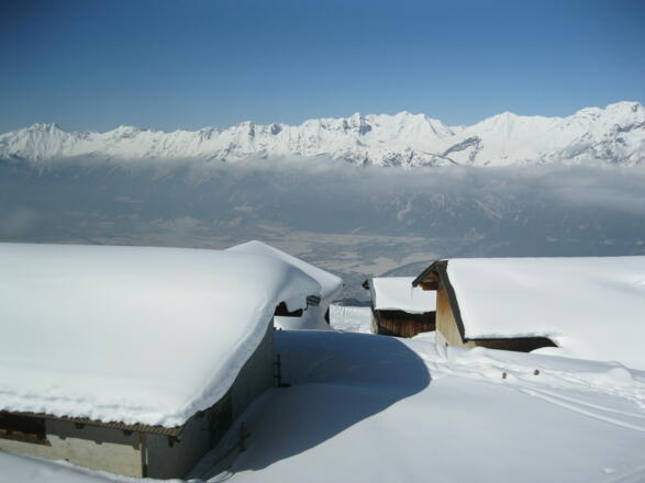 Traumhafter Blick auf die Nordkette und das Inntal