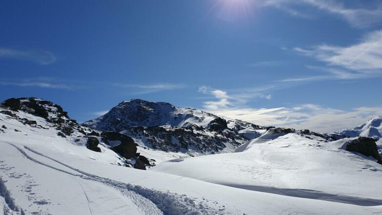 Blick zum Malgrübler - auch ein schöner Skiberg