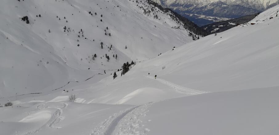 Das Gelände ist gut strukturiert ...