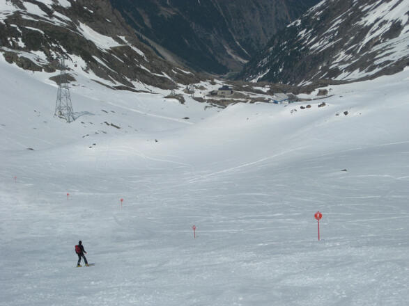 Dresdnerhütte über dem Fernautal