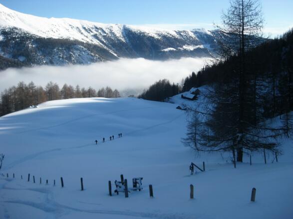 obere Ernsthütte über dem Taurachtal