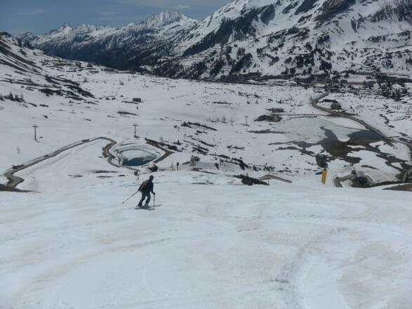 weitläufige Abfahrtsmöglichkeiten