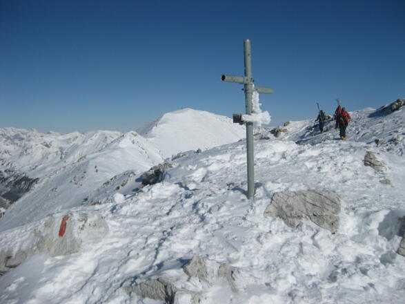 Verbindungsgrat vom Westgipfel zum Hauptgipfel