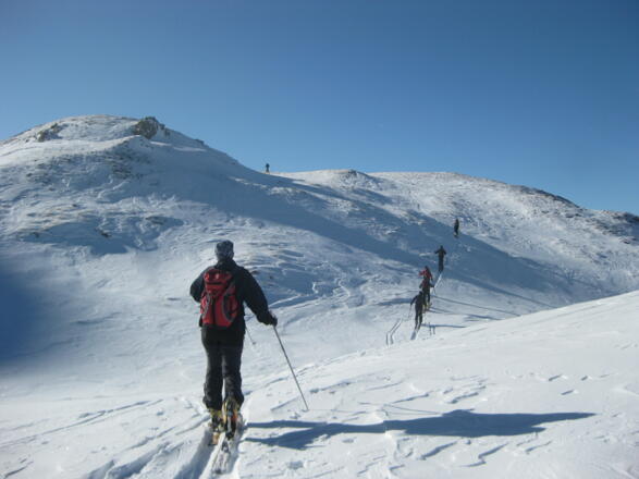 erste Sonnenstrahlen an der Grubachscharte