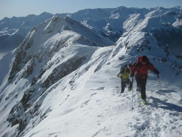 Blick zum Westgipfel