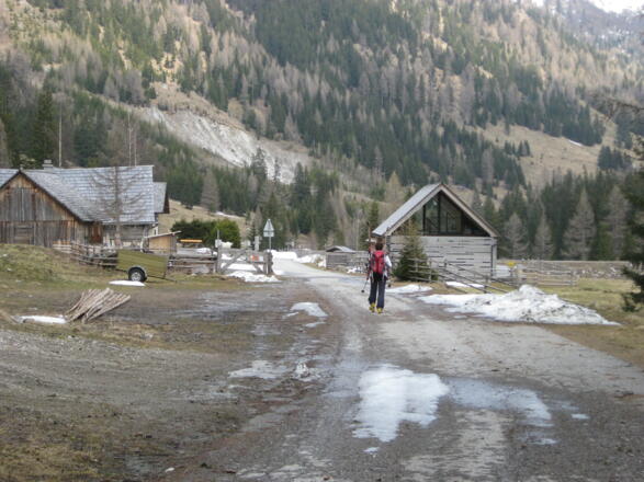 Rückmarsch von der Schliereralm