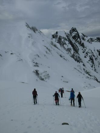 Der Abstieg erfolgt auf dem gleichen Weg.