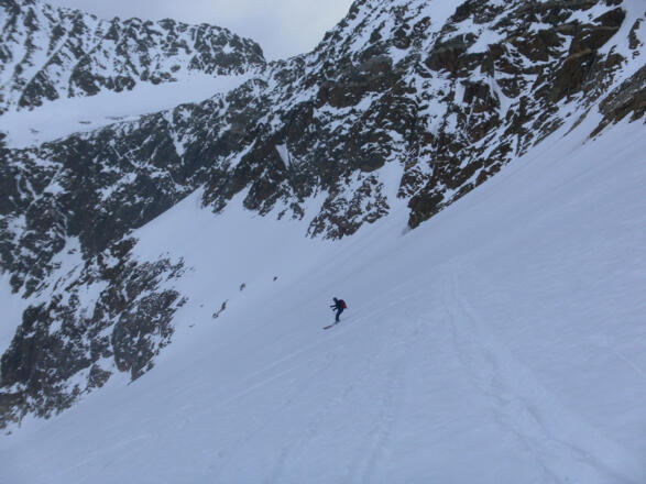 Einfahrt in die Steilstufe