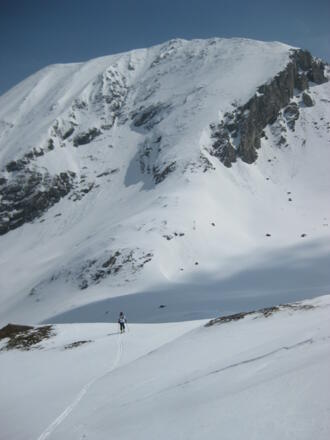 Weißeck über der Riedingscharte