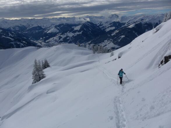 Querung unter dem Felsabbruch