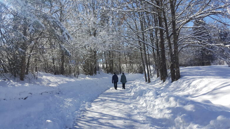 Schöner Winterwanderweg