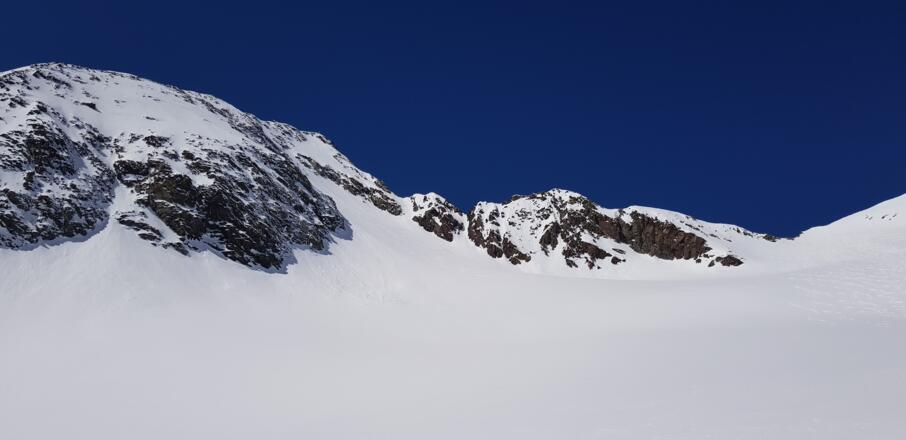 Abfahrt über den Schwarzenbergferner