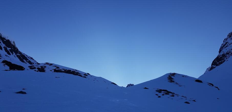 Im Aufstieg Richtung Gletscher