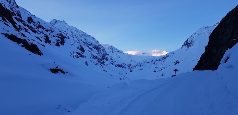 Der Talboden der Amberger Hütte ist erreicht