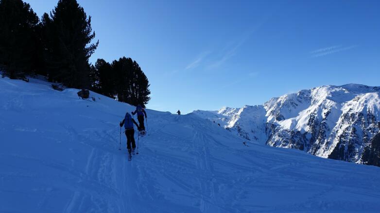 Beim Verlassen des Largozanstieges