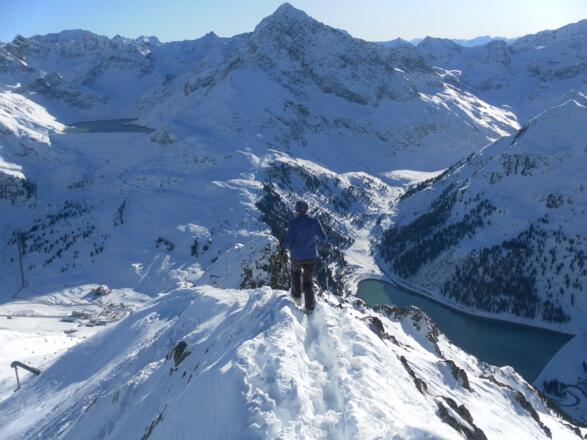Gratabstieg, Finstertaler und Längentaler Speicher