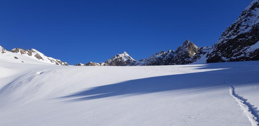 Am Beginn des Schwarzenbergferners