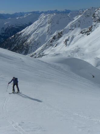 Tiefblick zu den Sieben Seen