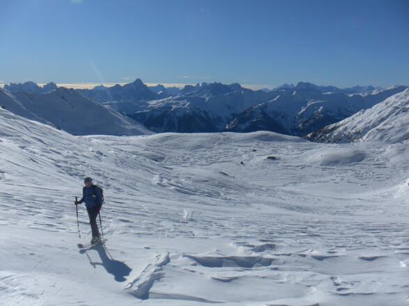 Ebene der Sieben Seen vor Dolomiten