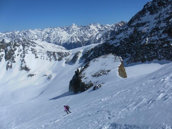 Einfahrt Hangender Ferner, Rettenbachjoch