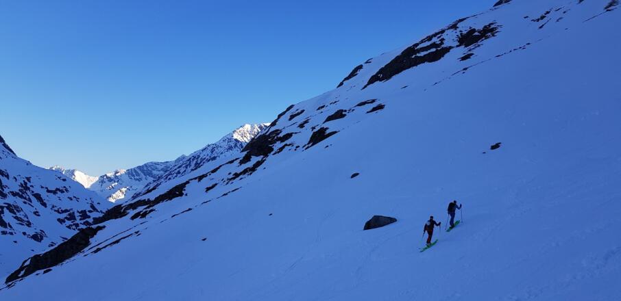Im Aufstieg Richtung Gletscher