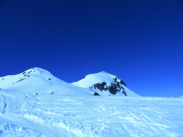 Heimspitze im Hintergrund