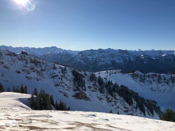 Von der Stongerhöhe richtung Kanisfluh