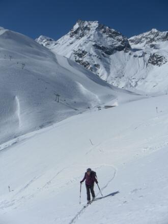 Hüttenanstieg auf Rifflseehöhe