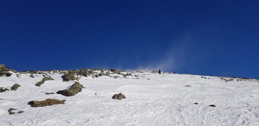 Die letzte Meter zum Gipfel
