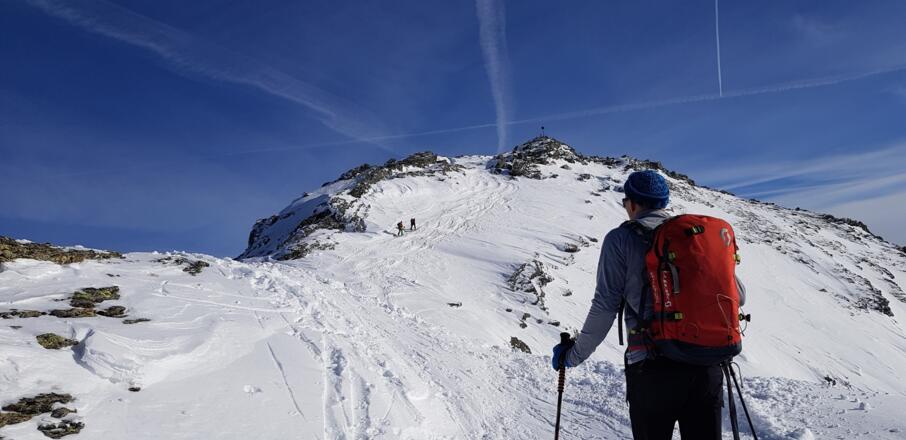 Nur noch wenige Meter zum Gipfel