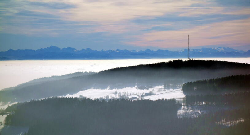 Blick über den Lichtenberg ins Tote Gebirge