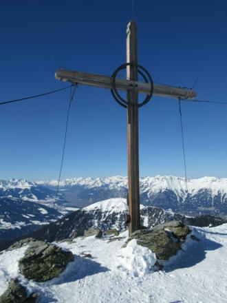 Das Gipfelkreuz des Morgenkogels