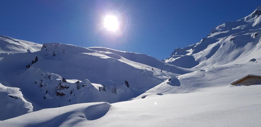 Das weitere Aufstiegsgelände