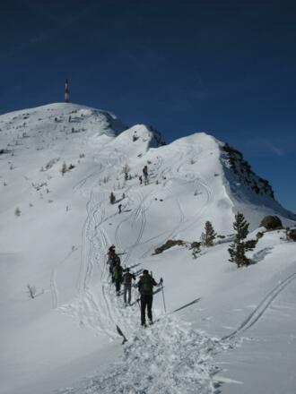 Im Aufstieg hat man das Ziel immer vor Augen.