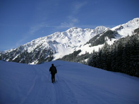 Großer Beil Nordostflanke aus dem Tal