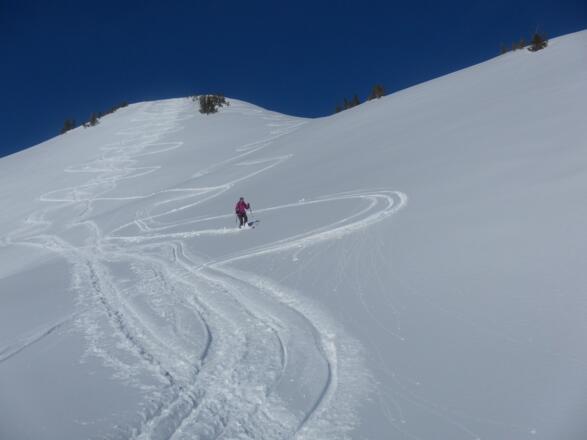 Südrückenabfahrt zum Neuhornbachhaus