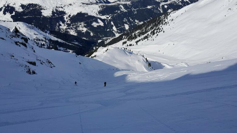 Im steilen Schlußhang