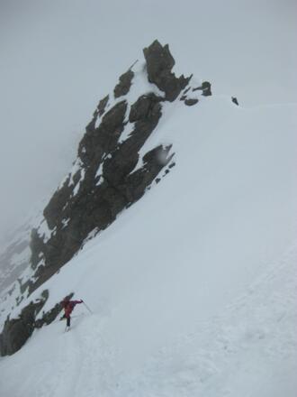 steil wird der Ostgrat erreicht