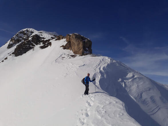 Die letzten Aufschwünge vor dem Gipfel