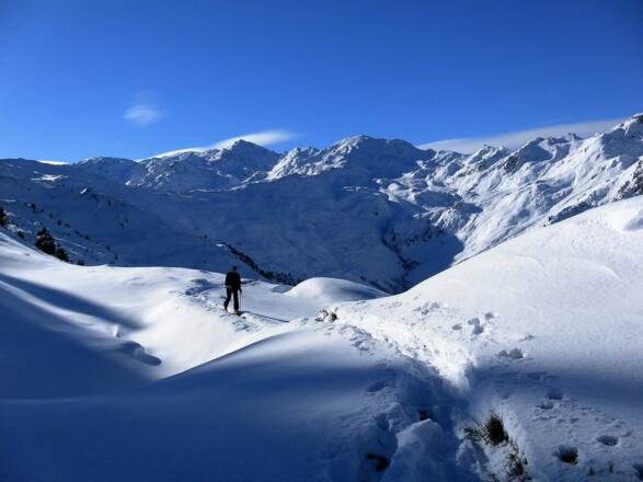 Querung über dem Sidanjoch