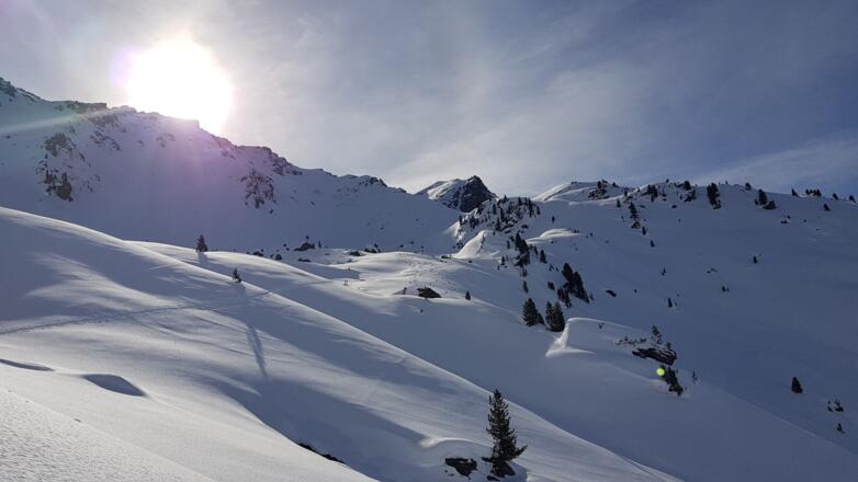 Das weitere Aufstiegsgelände