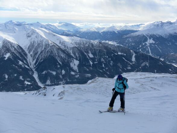 am Westrücken Richtung Gipfel