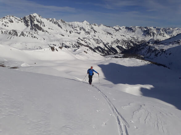 Blick nach Osten. Richtung Tweng, Obertauern, Jokasalm