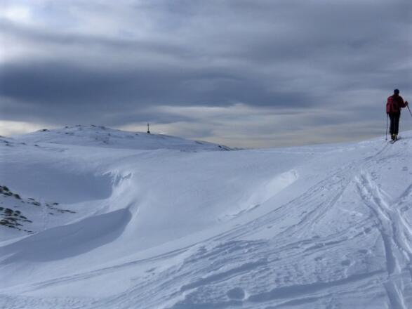 Gipfelkreuz in Sicht