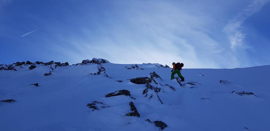 Steiler Aufstieg durch Hirzerkar