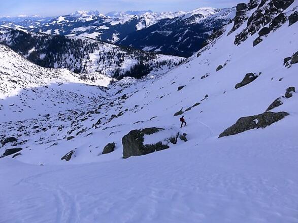 Rückblick zum Siedeljoch